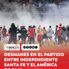 #EnFotos | Así se vieron los desmanes generados por hinchas de América de Cali e Independiente Santa Fe en el minuto 32' del partido.