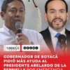 Carlos Amaya, gobernador de Boyacá, hizo un llamado al Gobierno Nacional para que se refuerce la operación para contener la emergencia.