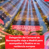  Una delegación del Carnaval de Barranquilla viaja a España para acompañar a Shakira en su residencia europea, que se llevará a cabo del 18 de septiembre al 11 de octubre en Madrid.