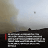 #EnRedes | Se retoma la operación con helicóteros acondicionados con el sistema Bambi Bucket en el cerro San Marcos para extinguir el incendio en Villa de Leyva, Boyacá.