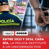 En la Policía Nacional han sido destituidos 1.751 uniformados por hechos de corrupción, es decir, 1 uniformado por día, entre el 1 de enero de 2022 y el 8 de octubre de 2026.