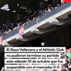 #ServicioDigital | Lluvia de objetos en Vallecas y el Rayo Vallecano vs. Athletic Club terminó antes de tiempo.