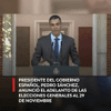 #EnRedes | El presidente del Gobierno, Pedro Sánchez, ha anunciado este lunes la disolución de las Cortes y el adelanto de las elecciones generales al domingo 29 de noviembre.