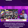 #LaLuciérnaga | El ministro del Interior, Rodrigo Lara, confirmó que mañana 14 de octubre el Gobierno estrenará el decreto que reforma la protesta social en Colombia.