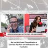 #NoticieroDelMediodía | Así recibió Juan Diego Alvira a Daniela Pachón en el Noticiero del Mediodía.