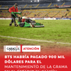 BTSCampína pagado 900 mil dólares para el mantenimiento de la grama en el estadio El Campín, luego de su doble presentación en este escenario.