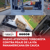 Una motocicleta cargada con explosivos fue activada en inmediaciones del peaje El Mango, ubicado en jurisdicción del municipio de La Sierra sobre la vía Panamericana que comunica a los departamentos de Cauca y Nariño, en un nuevo atentado terrorista contra esta infraestructura vial.