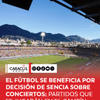 Luego de algunas controversias por la alta cantidad de conciertos en los últimos meses del año en El Campín, que iban en detrimento del desarrollo del fútbol profesional colombiano en la capital, se produjeron cambios en beneficio de la grama y del campeonato.