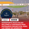 MinDeporte pagó $70.550 millones a convenios para escenarios deportivos, pero las obras no aparecen.