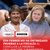 Terminó la primera sesión de la diligencia de la declaración juramentada de Eva Ferrer y, según fuentes de la Fiscalía General de la Nación, no ha entregado pruebas hasta el momento.